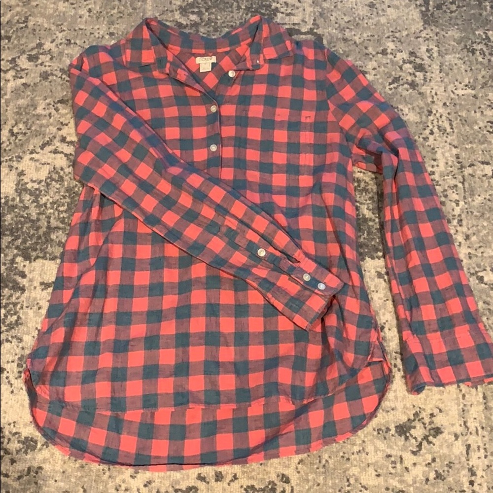 Women’s Gingham Popover Size M
